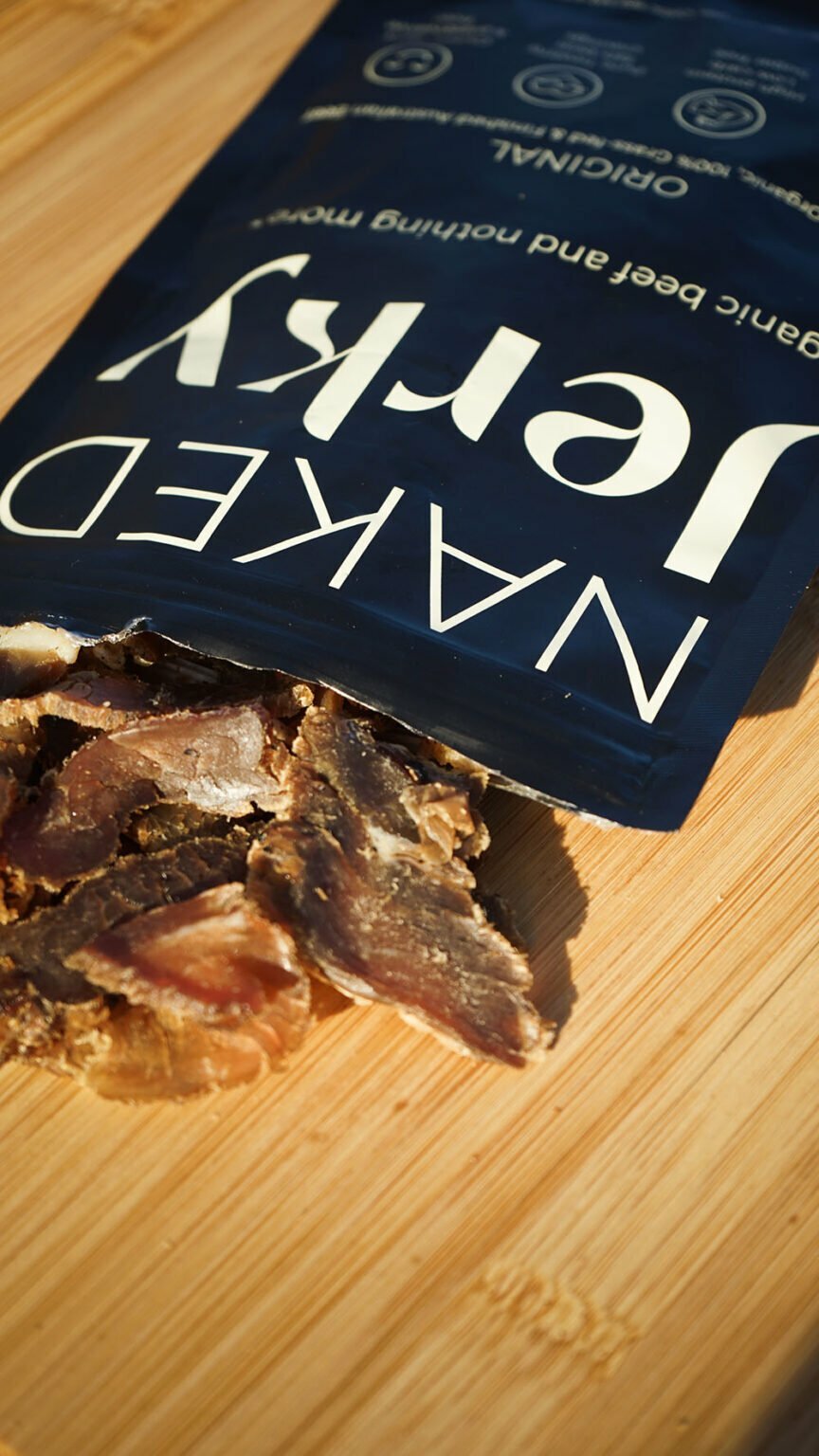 Beef Jerky Australia Organic Grass Fed Grass Finished Naked Jerky